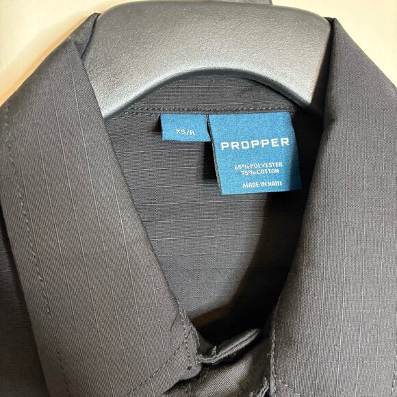 NWOT Propper Men’s BDU 4 Pocket Tactical Coat Jacket Black Size XS - Picture 3 of 7